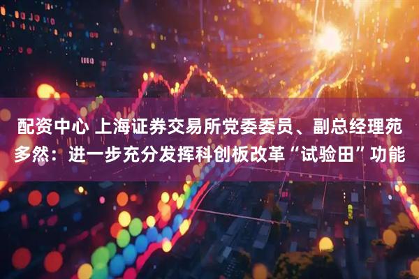 配资中心 上海证券交易所党委委员、副总经理苑多然：进一步充分发挥科创板改革“试验田”功能